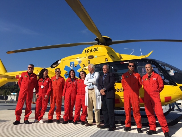 20è aniversari de la creació de l’Equip de Transport Pediàtric en helicòpter de Sant Pau