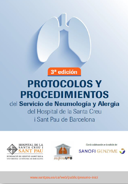 3a edició dels Protocols i Procediments del Servei de Pneumologia i Al·lèrgia de Sant Pau