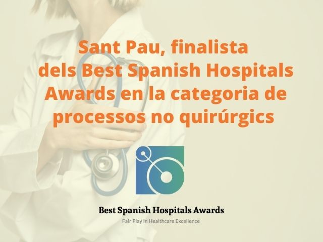 Sant Pau, finalista dels Best Spanish Hospitals Awards en la categoria de processos no quirúrgics