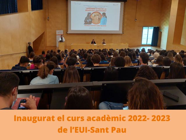 Inaugurat el curs acadèmic 2022- 2023 de l’EUI-Sant Pau