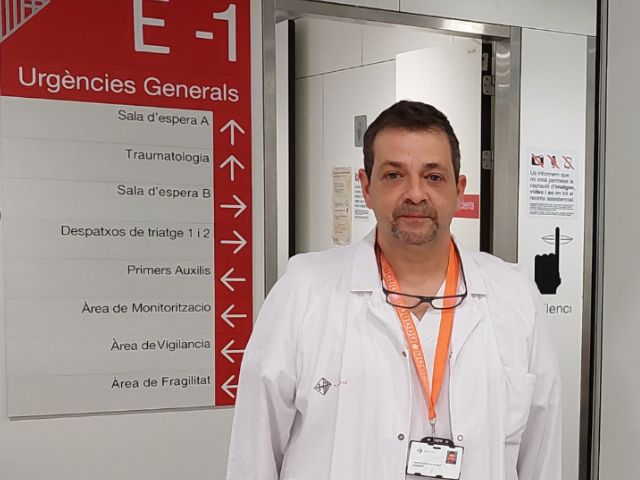 Jordi Castillo, infermer d’Urgències de Sant Pau, coordina el Grup de treball de Triatge de la SEMES