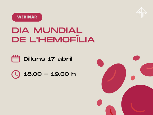 Sant Pau participa en el webinar “La prevenció d’hemorràgies”, coincidint amb el Dia Mundial de l’Hemofília