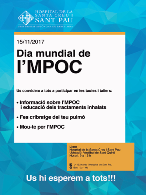 Activitats del Dia Mundial de l’MPOC a Sant Pau