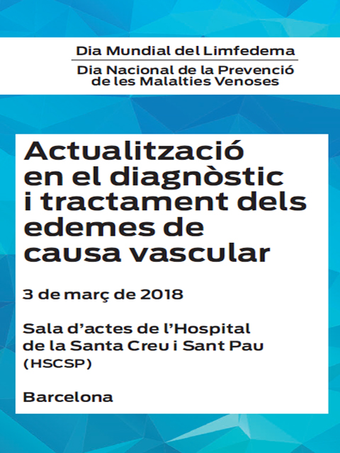 Jornada sobre el diagnòstic i tractament dels edemes de causa vascular