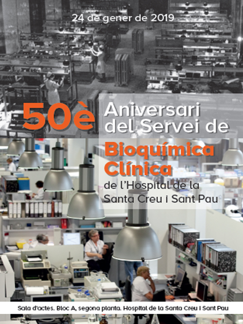 50è aniversari del Servei de Bioquímica