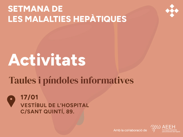Setmana de les malalties hepàtiques a Catalunya– La Salut hepàtica és vida, la Prevenció és vital
