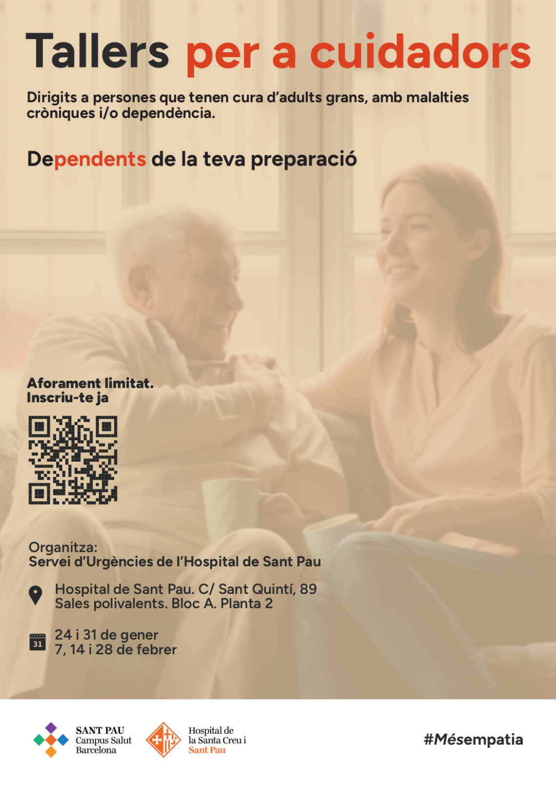 The service launches Workshops for Caregivers of frail people